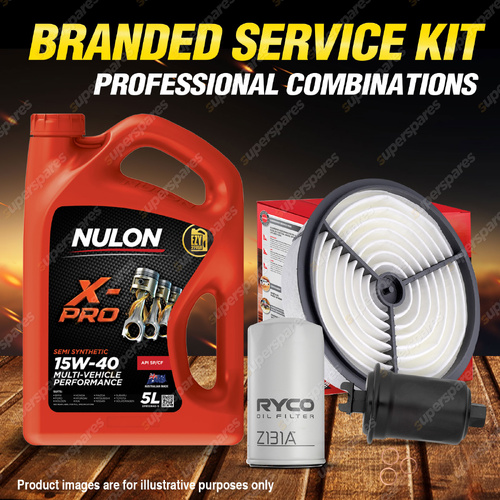 Ryco Oil Air Fuel Filter 5L XPR15W40 Oil Service Kit for Toyota Supra MA70 3.0L