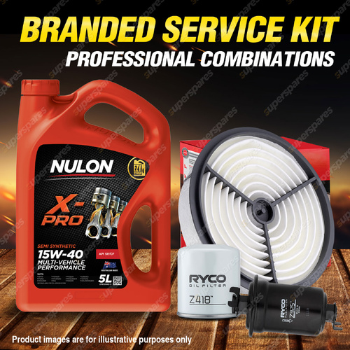Ryco Oil Air Fuel Filter 5L XPR15W40 Service Kit for Toyota Cressida MX83 3.0L