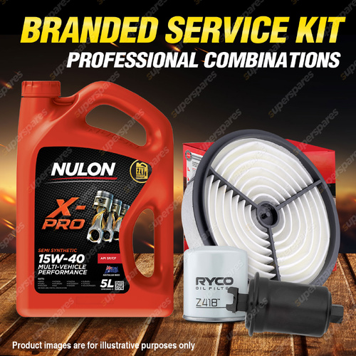 Ryco Oil Air Fuel Filter 5L XPR15W40 Oil Service Kit for Toyota Supra MA71 3.0L