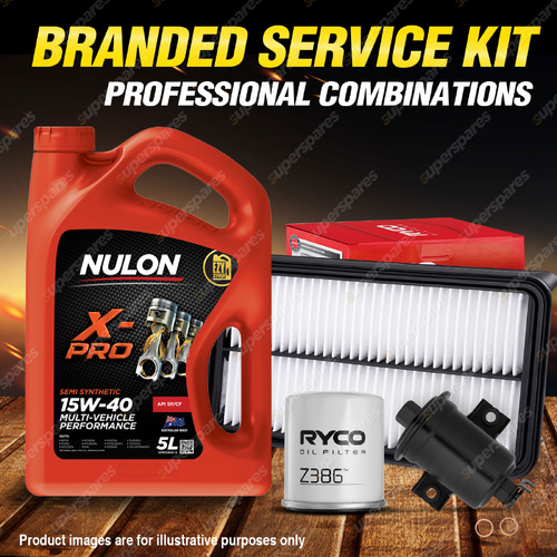 Ryco Oil Air Fuel Filter 5L XPR15W40 Service Kit for Toyota Corolla AE90 92 93