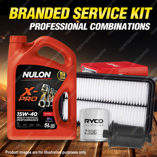 Ryco Oil Air Fuel Filter 5L XPR15W40 Service Kit for Toyota Celica ST185 ST184