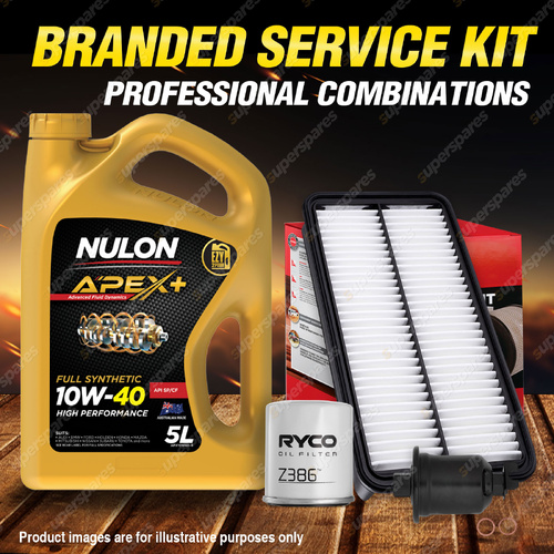 Ryco Oil Air Fuel Filter 5L APX10W40 Service Kit for Toyota Rav4 SXA 20 21 216