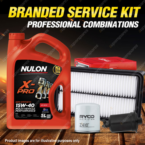 Ryco Oil Air Fuel Filter 5L XPR15W40 Service Kit for Toyota Camry VZV20 VZV21