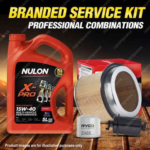 Ryco Oil Air Fuel Filter 5L XPR15W40 Oil Service Kit for Hyundai Sonata AF 2.4L