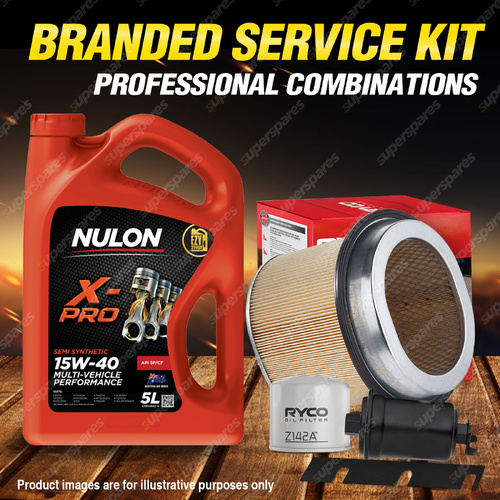 Ryco Oil Air Fuel Filter 5L XPR15W40 Service Kit for Mitsubishi Lancer CA CB 3D