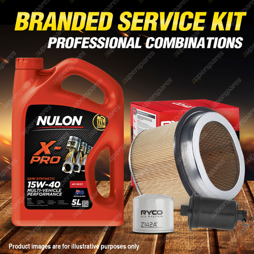 Ryco Oil Air Fuel Filter 5L XPR15W40 Service Kit for Mitsubishi Galant HG 2.0L