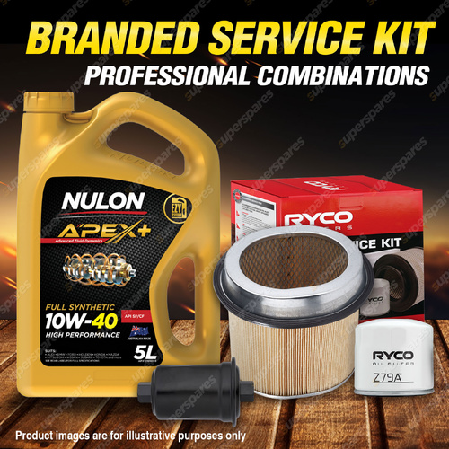 Ryco Oil Air Fuel Filter 5L APX10W40 Oil Service Kit for Hyundai Sonata DF2 DF3
