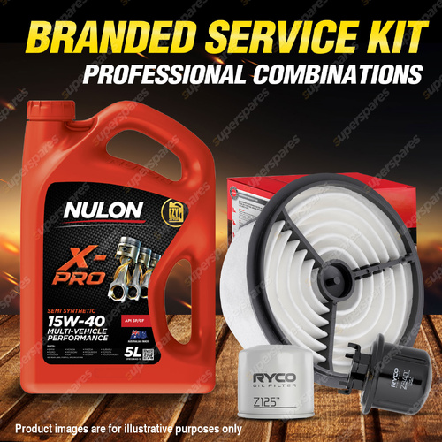 Ryco Oil Air Fuel Filter 5L XPR15W40 Service Kit for Suzuki Swift SA413 SF413