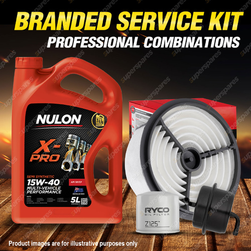 Ryco Oil Air Fuel Filter 5L XPR15W40 Service Kit for Suzuki Swift SF GTi 1.3L