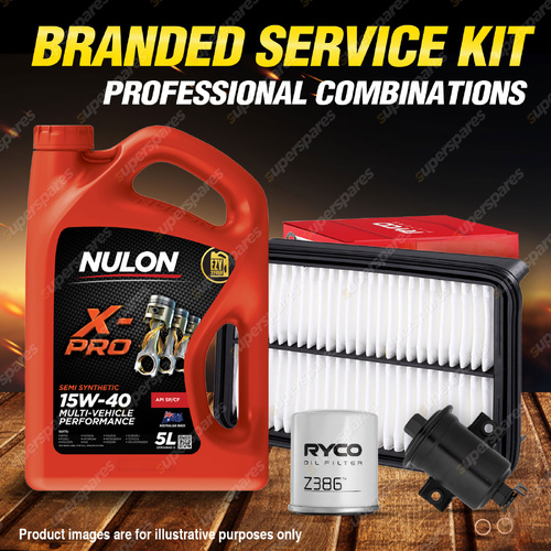 Ryco Oil Air Fuel Filter 5L XPR15W40 Service Kit for Corolla AE 92 93 94 95 96