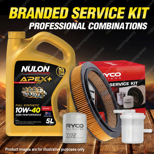 Ryco Oil Air Fuel Filter 5L APX10W40 Service Kit for Suzuki Vitara SE416 88-94