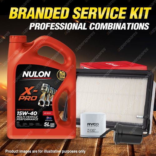 Ryco Oil Air Fuel Filter 5L XPR15W40 Eng. Oil Service Kit for Mazda MX-5 NA 1.8L