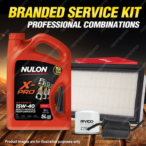 Ryco Oil Air Fuel Filter 5L XPR15W40 Service Kit for Mazda 323 Astina BG 1.8L