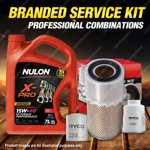 Ryco Oil Air Fuel Filter 7L XPRHD15W40 Service Kit for Mitsubishi Express SH SJ