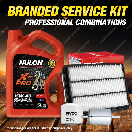 Ryco Oil Air Fuel Filter 5L XPR15W40 Service Kit for Holden Frontera MX 3.2 V6
