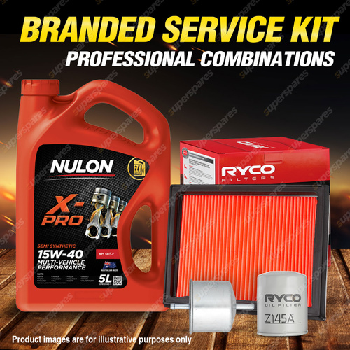 Ryco Oil Air Fuel Filter 5L XPR15W40 Service Kit for Nissan 300ZX Z32 3.0L V6
