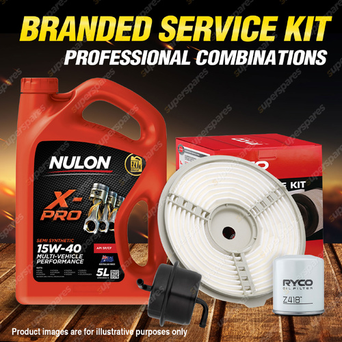 Ryco Oil Air Fuel Filter 5L XPR15W40 Service Kit for Suzuki Swift SF SF416 4WD
