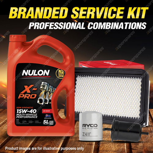 Ryco Oil Air Fuel Filter 5L XPR15W40 Service Kit for Mazda 626 MX-6 GE 2.5L V6