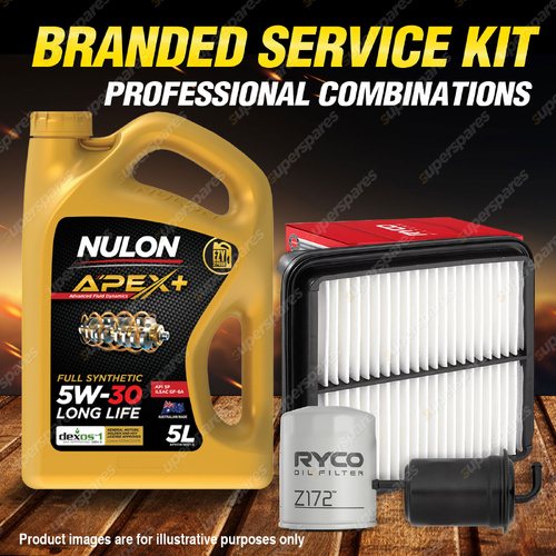 Ryco Oil Air Fuel Filter 5L APX5W30D1 Service Kit for Suzuki Grand Vitara SQ625