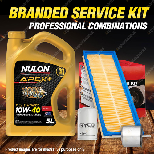 Ryco Oil Air Fuel Filter 5L APX10W40 Service Kit for Ford Mondeo HA HB HC HD HE