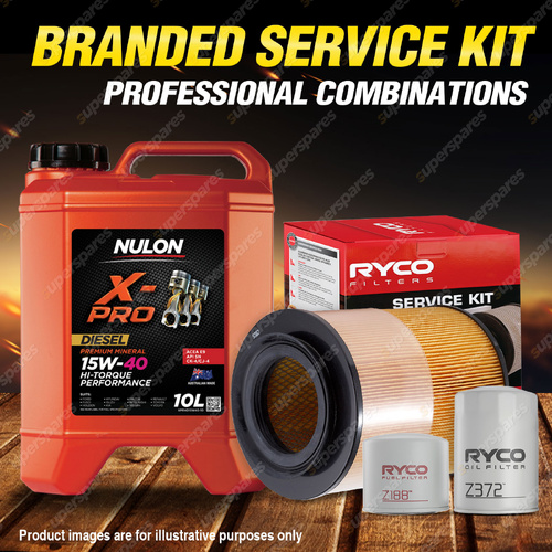 Ryco Oil Air Fuel Filter 10L XPRHD15W40 Engine Oil for Mitsubishi Fuso Canter FE