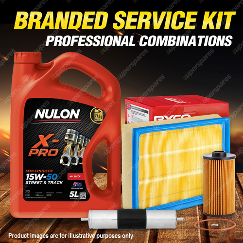Ryco Oil Air Fuel Filter 5L XPR15W50 Oil Service Kit for BMW 740iL E38 4.0L V8