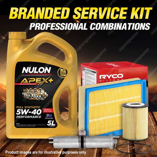 Ryco Oil Air Fuel Filter 5L APX5W40 Eng. Oil Service Kit for BMW X5 E53 4.8L V8