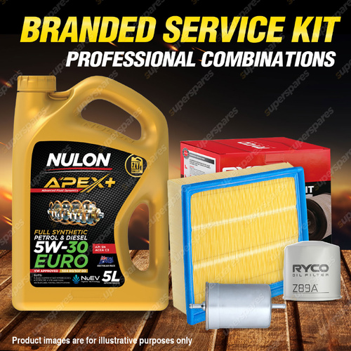 Ryco Oil Air Fuel Filter 5L APX5W30C3 Engine Oil for Volkswagen Passat 3B AWD V6