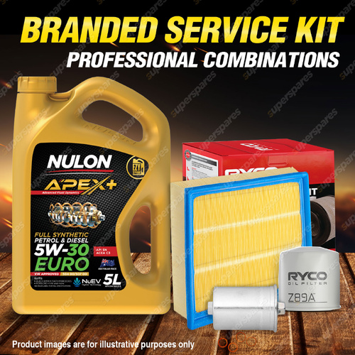 Ryco Oil Air Fuel Filter 5L APX5W30C3 Engine Oil for Volkswagen Passat 3B 2.8 V6