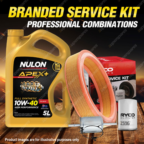 Ryco Oil Air Fuel Filter 5L APX10W40 Service Kit for Volkswagen Polo 6N 96-02