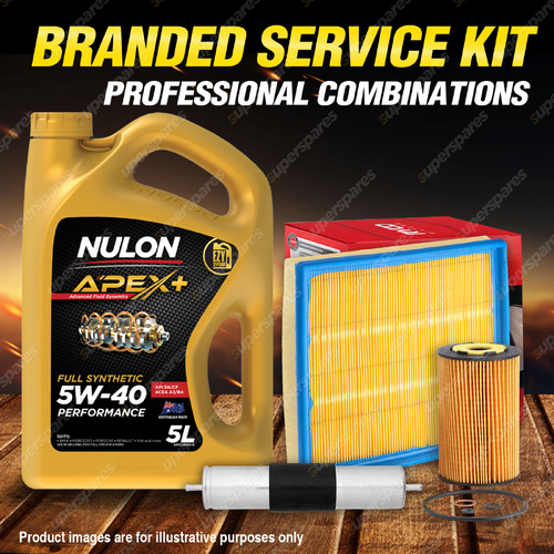 Ryco Oil Air Fuel Filter 5L APX5W40 Eng. Oil Service Kit for BMW 318Ti E36 1.9L