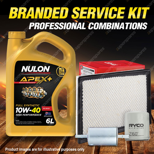 Ryco Oil Air Fuel Filter 6L APX10W40 Oil Service Kit for Commodore VT VX VY VZ