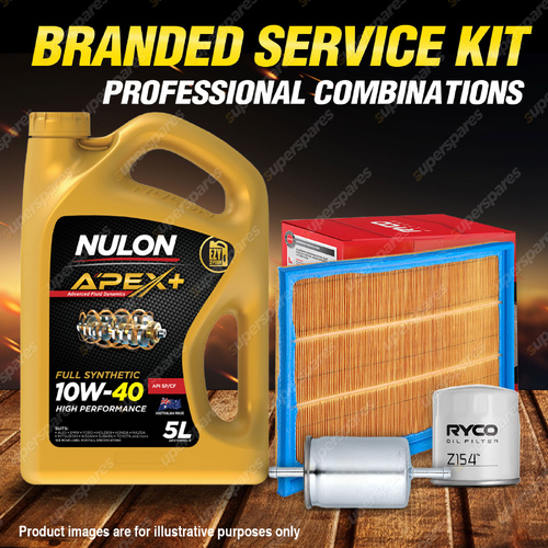 Ryco Oil Air Fuel Filter 5L APX10W40 Service Kit for Holden Astra TR 1.6L 2.0L