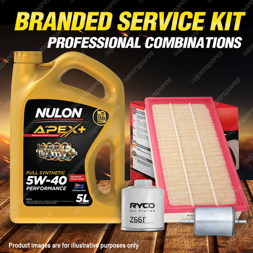 Ryco Oil Air Fuel Filter 5L APX5W40 Oil Service Kit for Volkswagen Golf 1J 1.6L