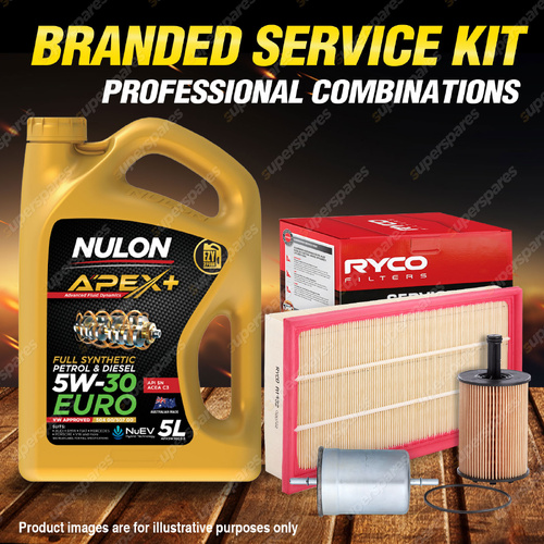 Ryco Oil Air Fuel Filter 5L APX5W30C3 Service Kit for Volkswagen Bora Golf 1J V6