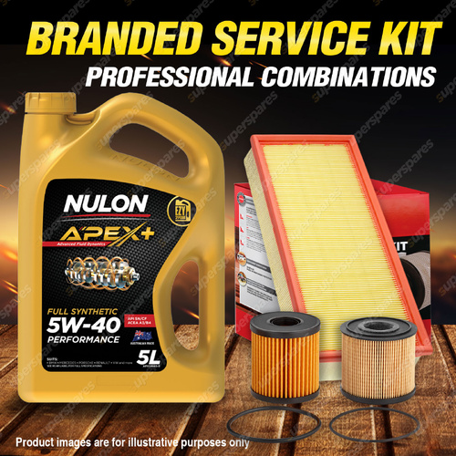 Ryco Oil Air Fuel Filter 5L APX5W40 Service Kit for Citroen C5 Turbo 2.0L HDi