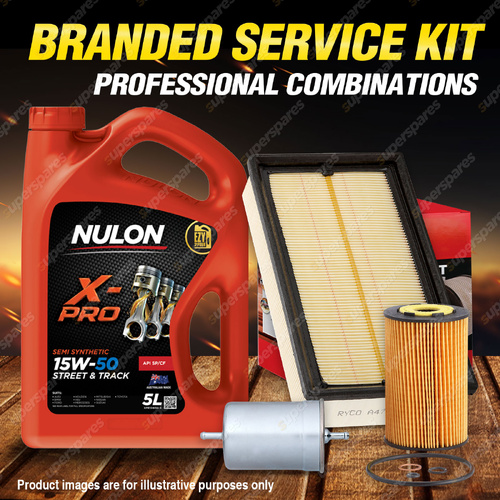 Ryco Oil Air Fuel Filter 5L XPR15W50 Oil Service Kit for BMW 318i E36 1.8L 94-98