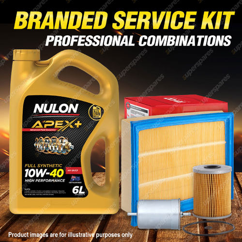 Ryco Oil Air Fuel Filter 6L APX10W40 Service Kit for Volkswagen Golf VR6 1H 2.8