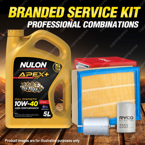 Ryco Oil Air Fuel Filter 5L APX10W40 Oil Service Kit for Volkswagen Golf 1E 2.0L