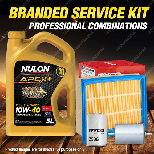 Ryco Oil Air Fuel Filter 5L APX10W40 Oil Service Kit for Volkswagen Golf 1H 1.8L