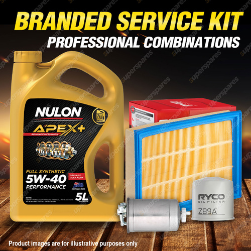 Ryco Oil Air Fuel Filter 5L APX5W40 Service Kit for Volkswagen Golf 1H 1.9 TDi