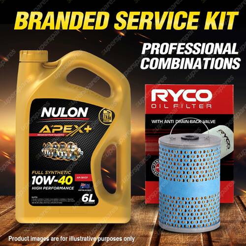 Ryco Oil Filter 6L APX10W40 Engine Oil Kit for Mercedes Benz 280Te 450Se Sl