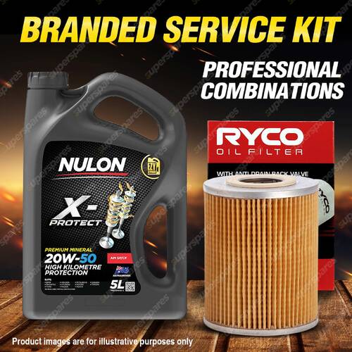 Ryco Oil Filter Nulon 5L PRO20W50 Eng. Oil Kit for Bmw 2500 2800 525 528 E3 E12