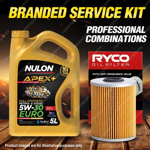 Ryco Oil Filter 5L APX5W30C3 Engine Oil Service Kit for Bmw M3 E36 6cyl 3.2L