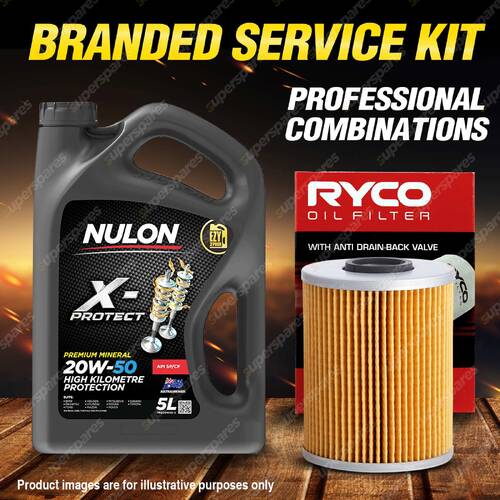 Ryco Oil Filter 5L PRO20W50 Engine Oil Service Kit for Bmw 520I 525I E34 6cyl