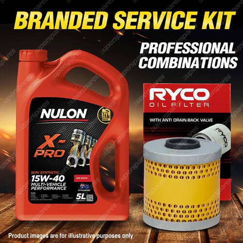 Ryco Oil Filter 5L XPR15W40 Engine Oil Service Kit for Bmw 318Is 318I E30