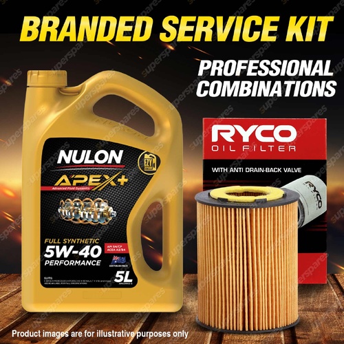 Ryco Oil Filter 5L APX5W40 Engine Oil Service Kit for Bmw E46 Z3 E36 E37 6cyl
