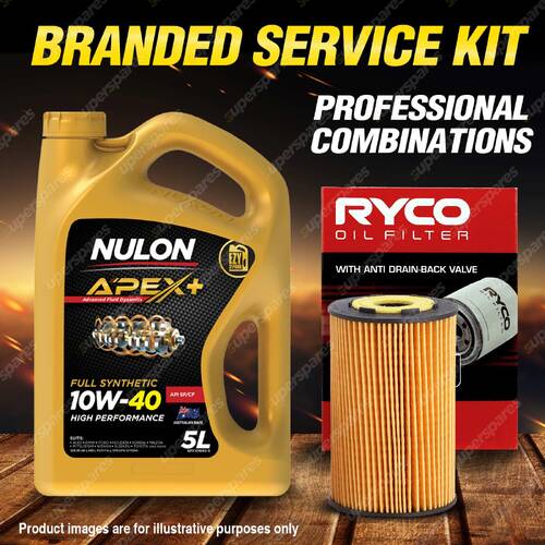 Ryco Oil Filter 5L APX10W40 Engine Oil Service Kit for Bmw Z3 E36 E37 318Is