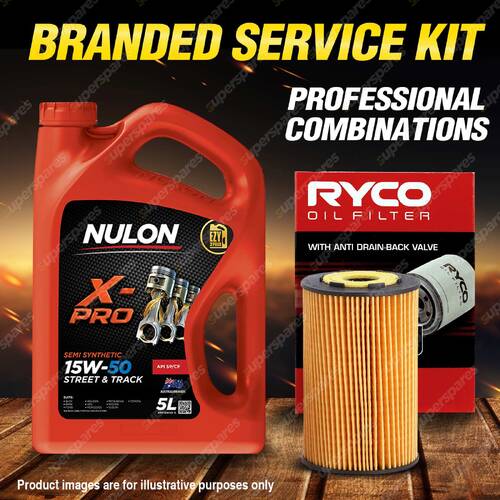 Ryco Oil Filter Nulon 5L XPR15W50 Engine Oil for Bmw 316I 318I 318Is E36 Z3 E37