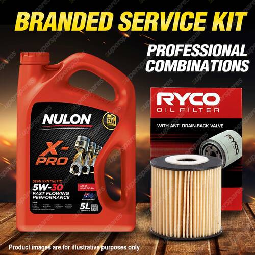 Ryco Oil Filter 5L XPR5W30 Engine Oil Service Kit for Volvo C70 NK53 5cyl